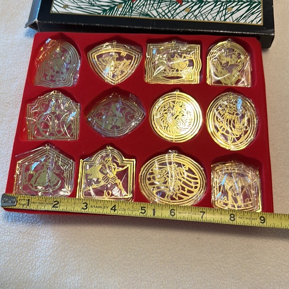 Royal Heritage 3D Christmas Oraments Twelve Days of Christmas Solid Brass Boxed - Picture 3 of 3